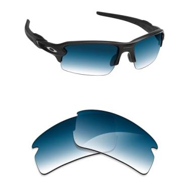 Imagem de Alphax Lentes de reposição não polarizadas gradiente azul para óculos de sol Oakley Flak 2.0 XXL OO9488