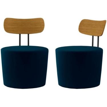 Imagem de Kit 2 Poltronas Decorativas Lua Veludo Sl 948 Moll Sl 948 - MOLUFAN