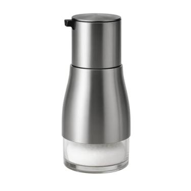 Imagem de Porta Tempero Premium em Vidro e Aço Inox, 320ml, Recipiente para Sal e Especiarias