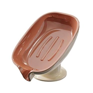 Imagem de Suporte de sabão com dreno de água portátil multifuncional caixa de sabão de plástico durável saboneteira