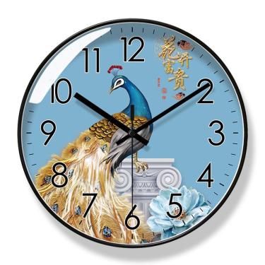 Imagem de Relógio de parede Peacock Silent Non-Ticking Quartz 30cm