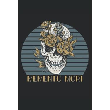 Imagem de Memento Mori Skull: Lined Notebook Journal, Notepad College Ruled, Medium Ruled ToDo Exercise Book, e.g. for exercise, or Diary (6" x 9") with 120 pages.