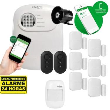 Imagem de Kit Alarme Anm 24 Net Intelbras C/ 6 Xas E 1 Ivp 2000 S/ Fio