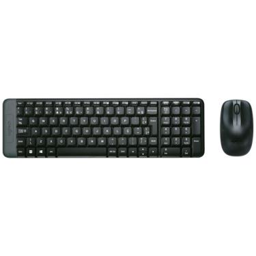 Imagem de Kit Wireless Logitech Mk220 Teclado E Mouse Abnt2 1000 Dpi ? Preto