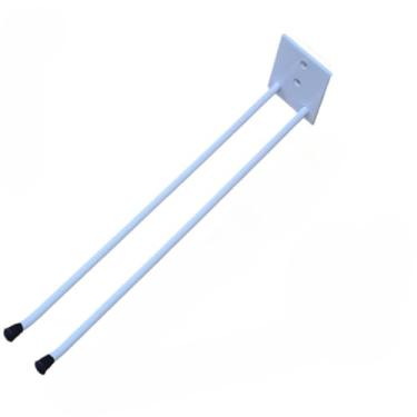 Imagem de Porta Vassoura e Rodo, Suporte de Parede Prático para Organizar Utensílios de Limpeza(Preto,30cm)