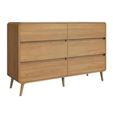 Imagem de Cômoda Aparador Multiuso 6 Gavetas Estilo Retrô Moderna Para Quarto ou Sala