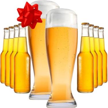 Imagem de Copos de cerveja extragrandes GG (pacote com 2) - 1,5 g - cada um comporta até 4 garrafas de cerveja - Copos gigantes divertidos para fins de semana de solteiro, festas, faculdade de futebol e