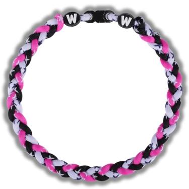 Imagem de Willtok Colares de beisebol de 45,7 cm de alta qualidade, várias cores para escolha, testados em laboratório, presentes para diversão no beisebol, 2025 novo com design trançado 3D da moda Tornado, 18