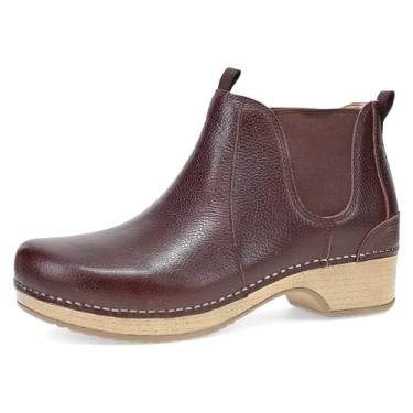 Imagem de Dansko Bota feminina Becka com espuma viscoelástica e suporte de arco para conforto e suporte o dia todo – Sola leve de EVA para uso duradouro, Cordovan, 11.5-12