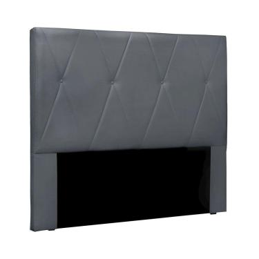 Imagem de Cabeceira Para Cama Box Queen Aquilla 160Cm Veludo Cinza