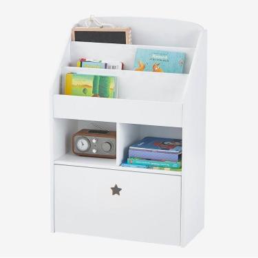 Imagem de Expositor De Livros Com Baú Infantil Hugo 100% Mdf Quarto