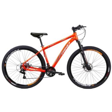 Imagem de Bicicleta Aro 29 Rino Everest 24v – Freio Hidráulico, SHIMANO TZ (Laranja Neon, 17)
