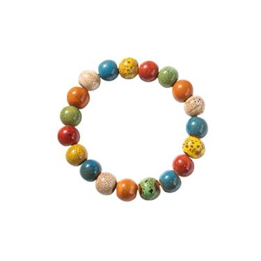 Imagem de ZZQPSD Joias Boho Hippie para mulheres - Pulseiras elásticas de cristal colorido, pulseiras coloridas boêmias vintage, Adjustable, Liga metálica, Sem Pedra Preciosa