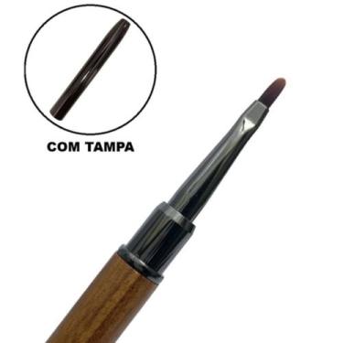 Imagem de Pincel Língua de Gato 2 Gel UV/LED Kaisa Cabo de Madeira