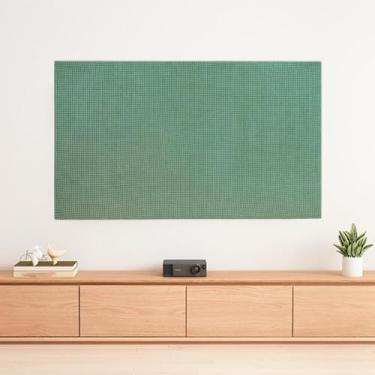 Imagem de Protetor de tela de TV, protetor de tela de TV para LCD LED, capa de televisão à prova de poeira, material leve e resistente à água, para sistemas de teatro familiar - verde chá | | 80-89 polegadas