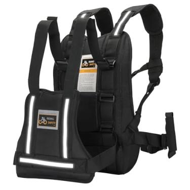 Imagem de TOKCKYBL Cinto De Segurança Para Motocicleta Atualizado Crianças E Adultos - Design Ajustável Alças Antiderrapantes Com Fivelas Metal