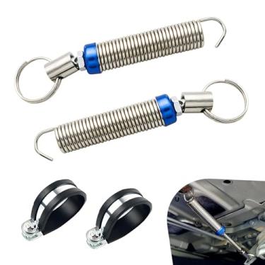 Imagem de Dogary Mola de tampa de porta-malas de 2 peças, dispositivo de mola de elevação automática, acessório de mola de elevação de veículo de metal ajustável, peça de substituição universal para porta-malas