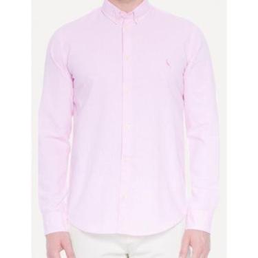 Imagem de Camisa Reserva Masculina Oxford Color Icon Rosa Claro-Masculino