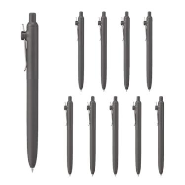 Imagem de Mitsubishi Pencil Uniball ZENTO Standard 0,5 caneta esferográfica cinza reta 10 canetas UBNZSC05.61 10P