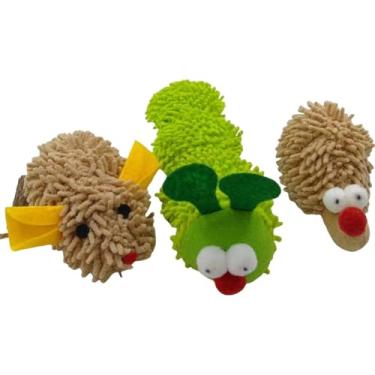 Imagem de Shakven Brinquedos para gatos com erva-de-gato, brinquedos para dentição de gatos - Versáteis 3 peças de brinquedos para mastigar gatinhos, brinquedos para gatos internos | Catnip inovador para