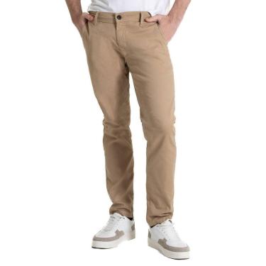 Imagem de Calça Sarja Sawary Slim - 280756 - bege 44-Masculino