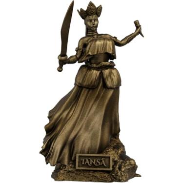 Imagem de Estátua Iansã Orixá Deusa dos Ventos - Umbanda Candomblé - Versão 2 (Cor Ouro Velho)