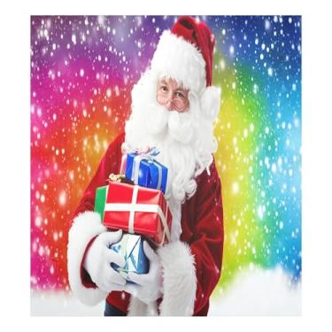 Imagem de SEHANY Capa magnética para lava-louças de Papai Noel, adesivos magnéticos para decoração de Natal antiarranhões para painel de geladeira e lava-louças, decoração de Natal de cozinha doméstica 58 x 66