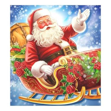 Imagem de SEHANY Capa magnética para lava-louças de Papai Noel, adesivos magnéticos para decoração de Natal antiarranhões para painel de geladeira e lava-louças, decoração de Natal de cozinha doméstica 58 x 66