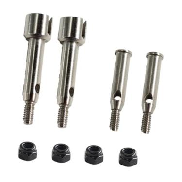 Imagem de YIJU Copos de eixo RC 3348, peças de reposição para copos de roda dianteira, adaptador de resistência ao desgaste, eixos de metal para Wltoys 244016 1/24