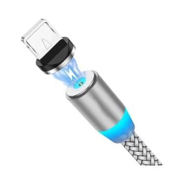Imagem de Cabo USB Magnético LED De Carregamento Rápido 2.4A Para iPhone 14 13 X