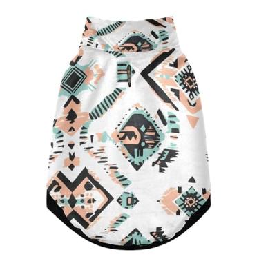 Imagem de SEHANY Casaco vintage Bohemia para cães pequenos, super quente, à prova de vento, jaqueta de inverno macia e aconchegante para animais de estimação, moletom para clima frio na neve com furo na trela