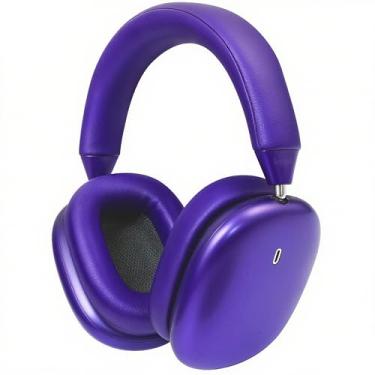 Imagem de Anjetsun ANC Wireless Over Ear Headphones with Mic & Touch Control,Stylish Metal Design,80H Playtime, Detachable Magnetic Ear Pads,Noise Cancelling Over the Head Headphones for Work(Amethyst Glow)