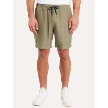 Imagem de Bermuda Aramis Masculina Relax Cargo Color Verde Militar-Masculino