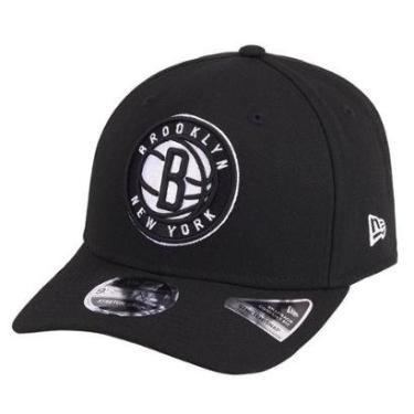Imagem de Boné New Era 970SS Stretch Snap Brooklyn Nets NBA Preto-Masculino