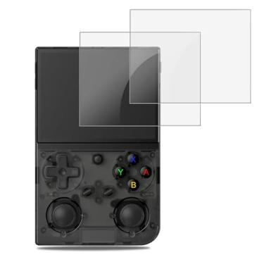 Imagem de NOUKAJU Protetor de tela para console de jogos G350, vidro temperado HD, dureza 9h, arranhões, anti-impressão digital, protetor de filme de vidro temperado para console de jogos portátil retrô G350 [2