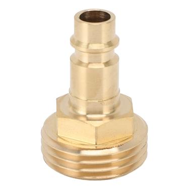 Imagem de Keenso Adaptador de Mangueira, Adaptador de Mangueira de Conector Rápido de Jardim 3/4 de Latão Sólido à Prova de Vazamentos Com Design de Rosca de Precisão para Saída de Porta de