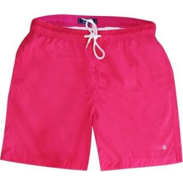 Imagem de Shorts Água Mash Casual Liso Rosa Magenta-Unissex