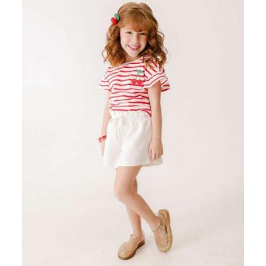 Imagem de Short Infantil Clochard Tam 4 a 10-80100 - MARISA, 10, Off white