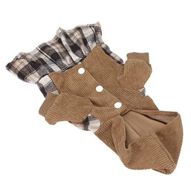 Imagem de Generic Saia Quente para Cães Com Chapéu para Cães Pequenos, Vestido Bonito para Verificados, Roupas Quentes para Animais de Estimação para Proteção contra Frio, Fácil de Usar (L)