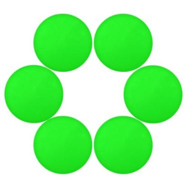 Imagem de Wassud Jogo americano conjunto de 6 tapetes redondos verdes brilhantes para cozinha e jantar tapetes laváveis resistentes ao calor decoração de mesa 39 cm