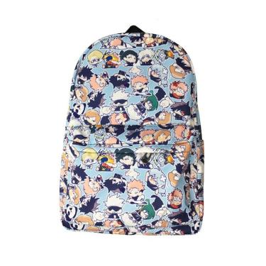 Imagem de Mochila escolar infantil Jujutsus Kaisens 3 PU 33x17x45cm