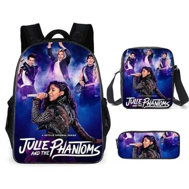 Imagem de Conjunto de 3 mochilas escolares Julie Phantoms Satchel Ins para crianças
