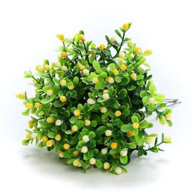 Imagem de Flores de Simulação Falsas Grão Milão Pequeno Fruto Plantas em Plástico da Sorte Decorações para Casa Vasinho Arranjo Pl