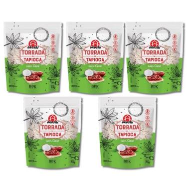 Imagem de 5x Torradas De Tapioca 75g Crocante E Natural Okoshi