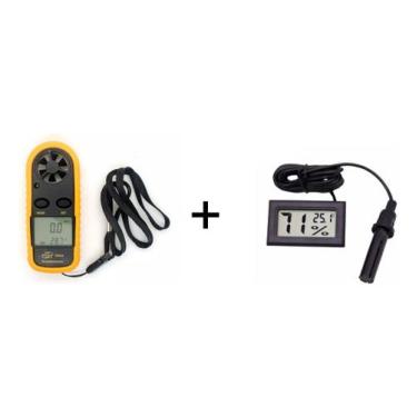 Imagem de Anemometro Termo Higrometro Medidor Umidade Temperatura Ar - CONTEC