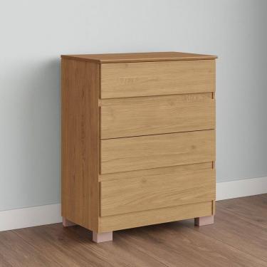 Imagem de Cômoda 4 Gavetas com Pés Maia Móveis Castro