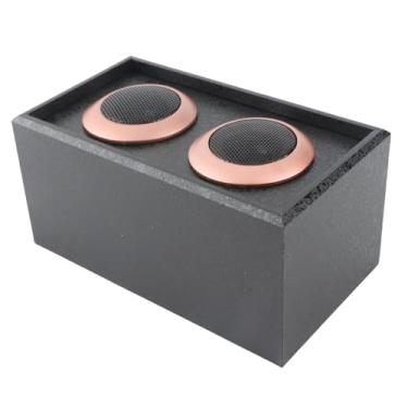 Imagem de Akozon Alto-falante Tweeter HiFi de Madeira - Alto-falante Agudo de Madeira Passivo de 35 W Com Som Sem Perdas, Design Compacto e Aprimoramento de áudio Nítido para Qualquer de áudio (Preto)
