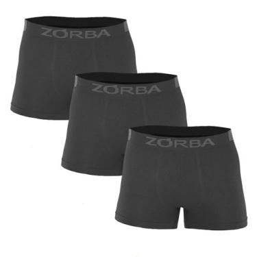 Imagem de Kit 3 Cuecas Zorba Boxer Extreme Sport sem Costura Microfibra 836 Chu 