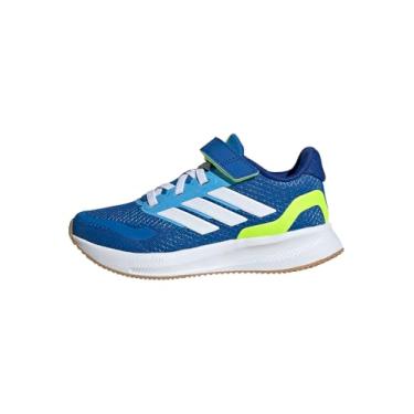 Imagem de adidas Tênis infantil Run Falcon 5, Azul royal/branco/limão lúcido, 10.5 Little Kid