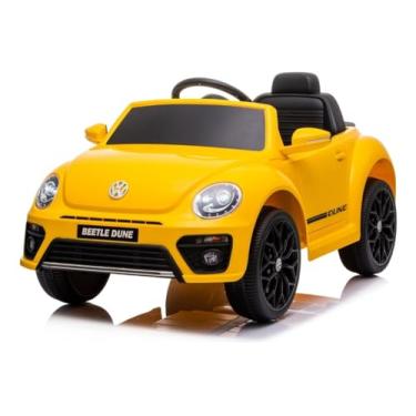 Imagem de MINI CARRO ELETRICO LICENCIADO VOLKSWAGEN BEETLE DUNE LICENSE 6V AMARELO - BW274AM
